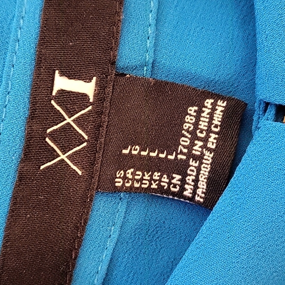 XXI Button Down Sheer Blouse - Picture 3 of 3